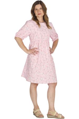 Robe médicale imprimée manches courtes (RENAIX)