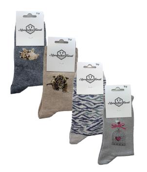 Chaussettes fantaisies mi-hautes - lot de 2 (CUSSET)