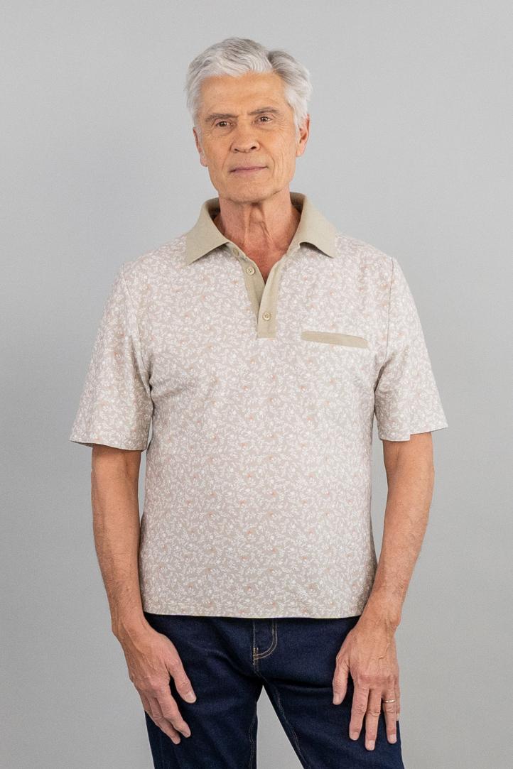 Polos manches courtes homme sénior pour personne agée
