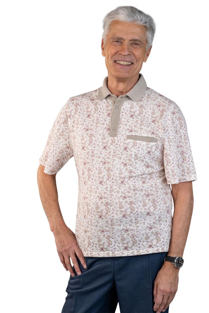 Polos manches courtes homme sénior pour personne agée