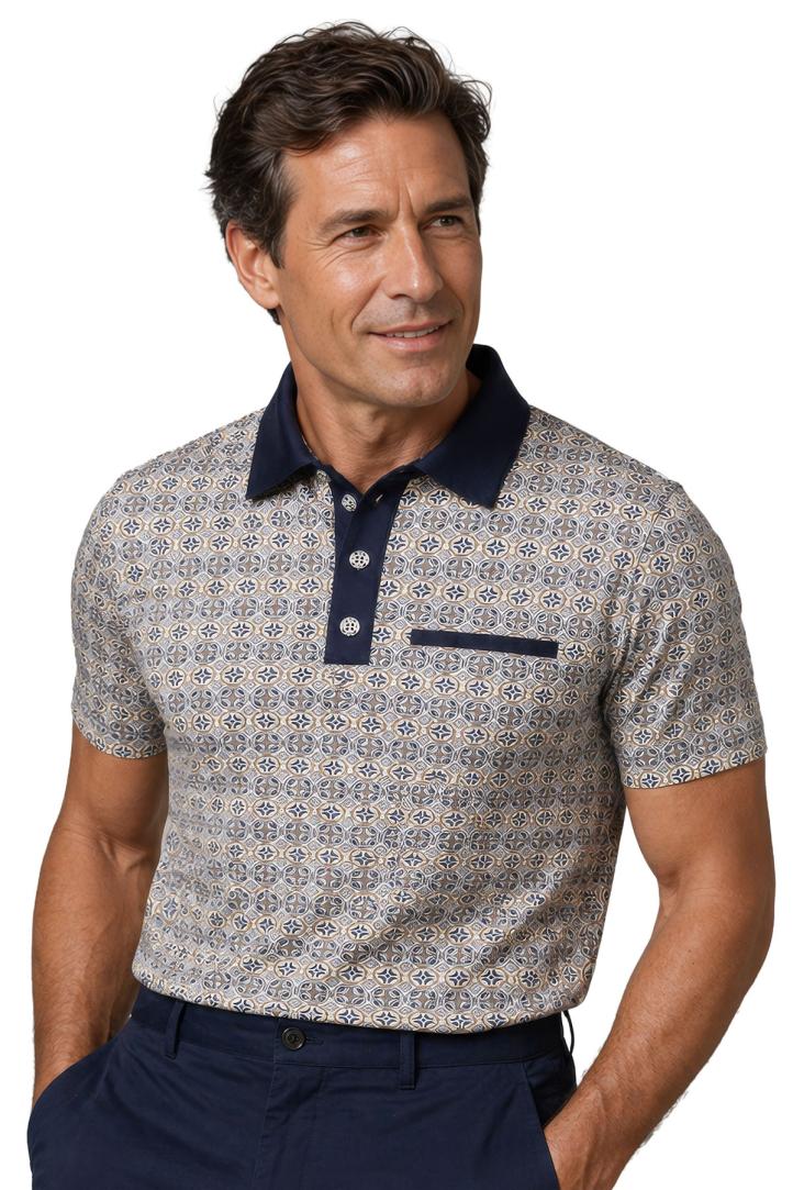 Polos manches courtes homme sénior pour personne agée