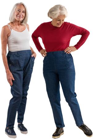 Pantalon uni en jean (PALADRU)
