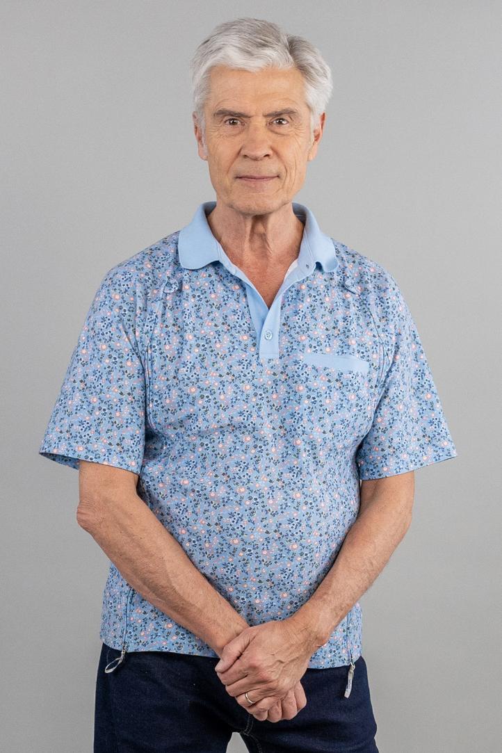 Polos manches courtes homme sénior pour personne agée