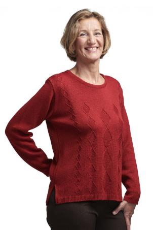 Pull fantaisie torsade manches longues (PRESLY)