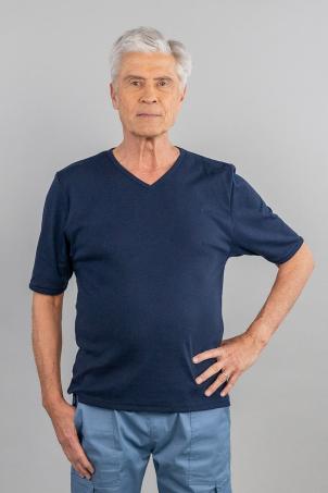 Tee-shirt uni col v manches courtes (TOLLA)