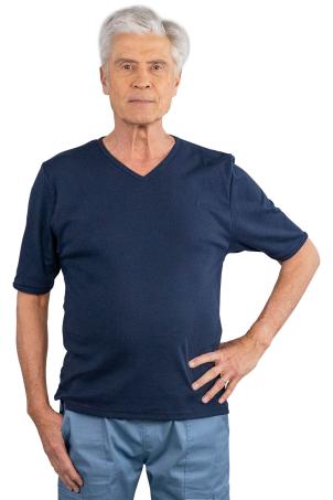 Tee-shirt uni col v manches courtes (TOLLA)