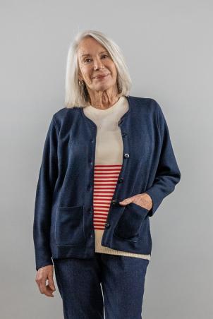 Gilet cardigan col rond (GRENADE)