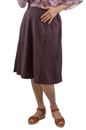 Jupe unie coupe évasée (JAIPUR)