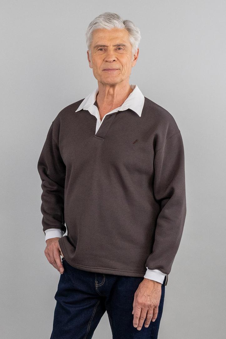 Polos manches longues homme sénior pour personne agée