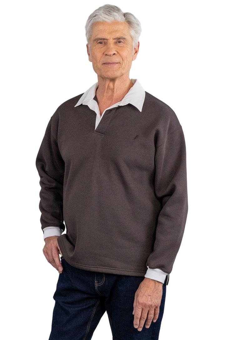 Polos manches longues homme sénior pour personne agée