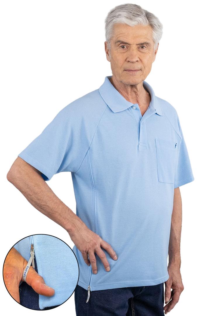 Polos manches courtes homme sénior pour personne agée