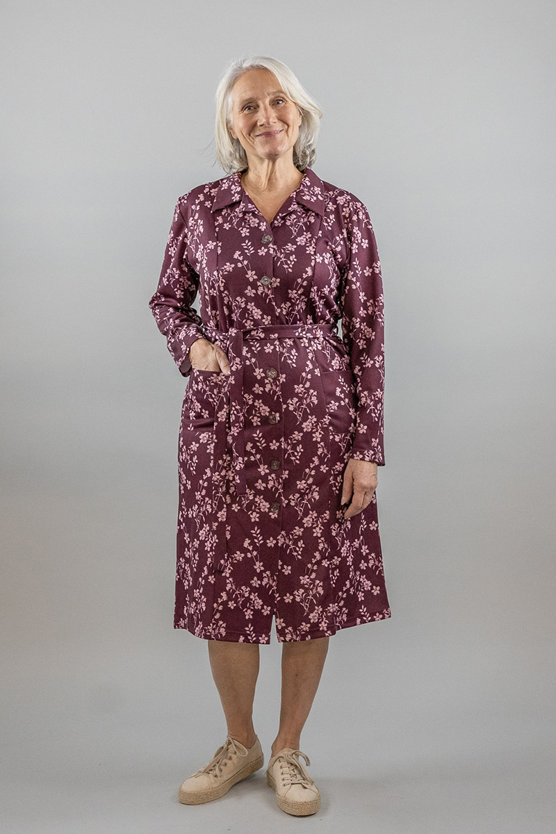 Robe ?� motifs manches longues (RENNES) : Robe s?�nior