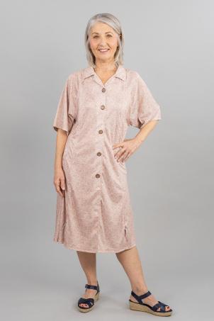 Robe adaptée imprimée manches courtes (RISOUL)