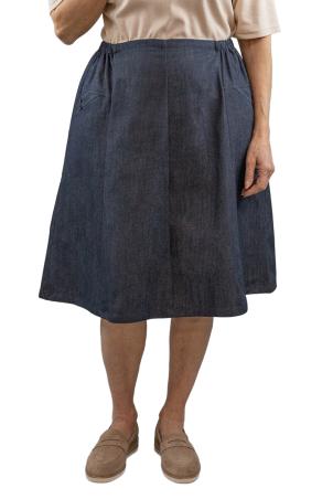 Jupe en jean unie coupe évasée (JULLY)