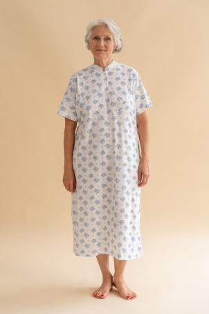 Chemise de nuit manches longues ouverture dos NUARS Nuit s nior