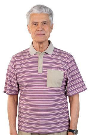 Polo raye manches courtes (PERLES)