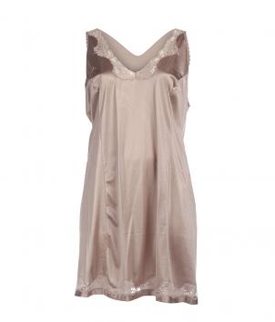 Fond de robe avec broderie (COGNAC)