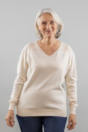 Pull manches longues col en V (PLAISANCE)