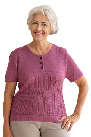 Pull uni manches courtes (PREVAL)