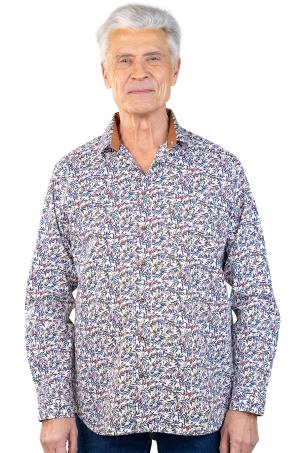 Chemise imprimée manches longues (CHAUVIGNY)