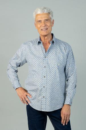 Chemise imprimée manches longues (CHAUVIGNY)