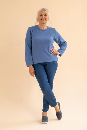 Pull manches longues maille piquée (PERSAN)