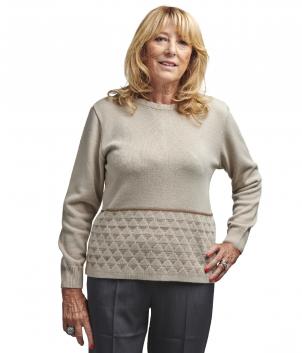 Pull Lurex manches longues 3 bandes (PIANA)