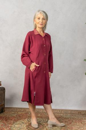 Robe adaptée unie manches longues (RICHEVILLE)