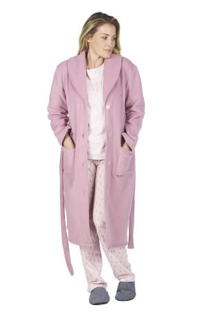 Robe de chambre unie manches longues (ROMANS)